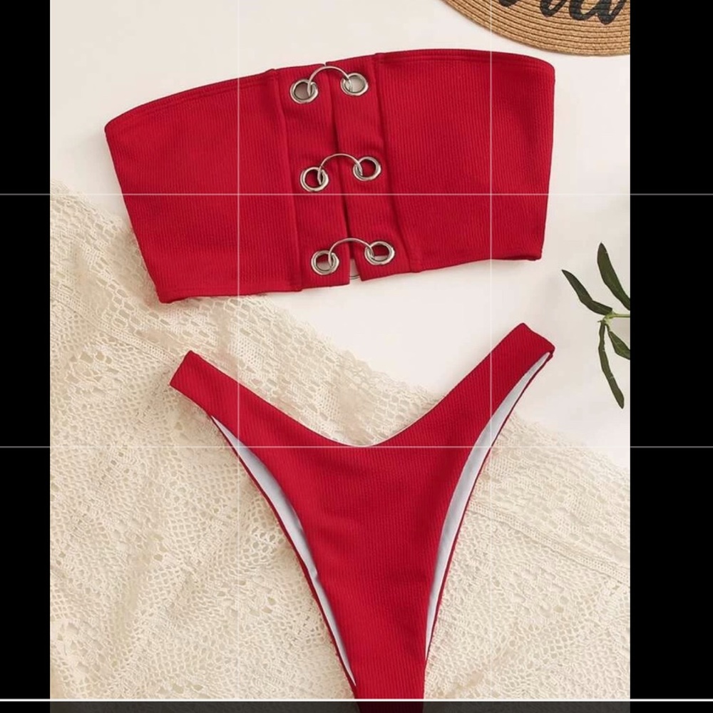 NWT red bikini set